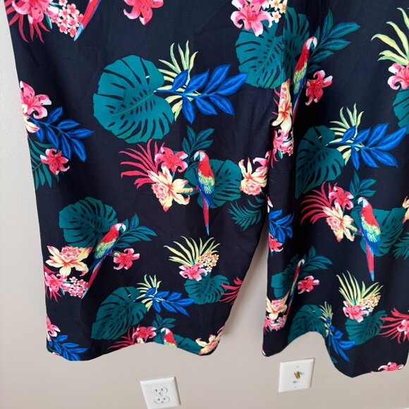 Simons | Contemporaine Sleeveless Tropical Floral Jumpsuit - Size 14 - Picture 8 of 16